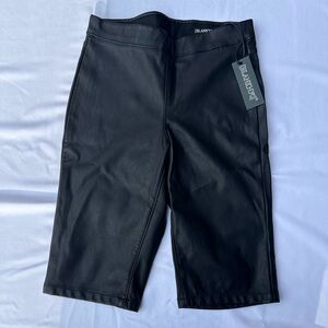 Blank NYC Black  Vegan Leather Shorts NWT